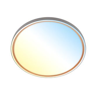 B.K.Licht B.k.licht - Briloner Ina Plafoniera Led, Dimmerabile, Telecomando, Regolabile Da Bianco Caldo A Bianco Freddo, Antracite, &Oslash;49 X 6,5 Cm