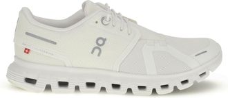 On Womens Sneakers Cloud 6 White White-White Upper: Recycled Polyester Trainers White/white