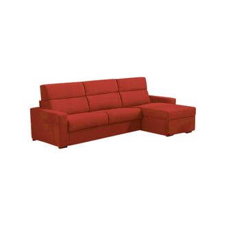 Dmora Sof&aacute; Cama Con Chaise Longue Celleno, Desenfundable, Contenedor Made In Italy, Hidr&oacute;fugo, Convertido En Cama Con Red Electrosoldada, 280x160 Cm
