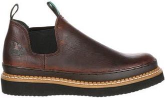 Georgia Boot Wedge Romeo Work Shoe in Soggy Brown at Nordstrom, Size 10.5