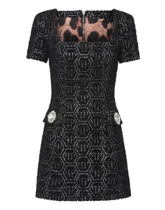 Philipp Plein Korte Jurk Monogram