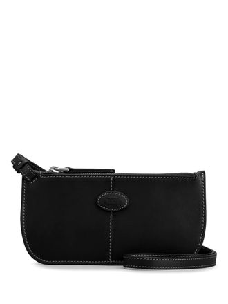 Tod's leather glasses case - men - CALFSKIN - One Size - Black