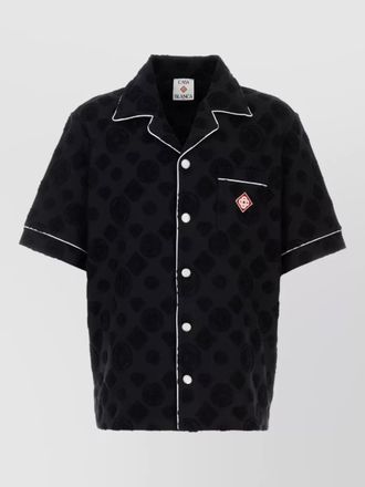 Casablanca cotton blend shirt short sleeves piping