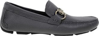 Ferragamo Gancini Pebbled Driving Shoes, Size 5