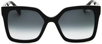 Moschino Square Full Rim Sunglasses - Black