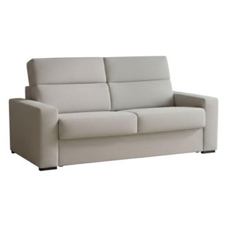 Dmora Sof&aacute; Fijo 3 Plazas Ozegna, Desenfundable, Lavable Made In Italy, Brazos, 220x95 Cm Gris Claro