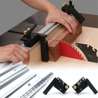 OEM Regla De Ranurado Modificada Con Regla De Ranurado Deslizante, Limitador De Ranurado Tipo Escalera Para Herramienta De Carpinter&iacute;a (extendido Por El L