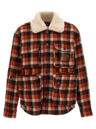 Dsquared2 Multicolor Check Logo Jacket