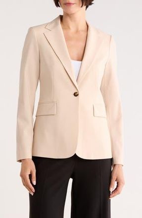 Theory Gabrielle Stretch Wool Blazer in Light Desert at Nordstrom Rack, Size 10