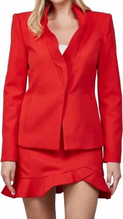 Fate Rufflene Structured Blazer