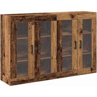 vidaXL Armario De Pared 2 Pcs Madera Vieja 69.5 X 34 X 90 Cm Vidaxl