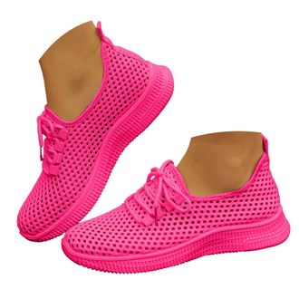 Generic Womens Mesh Lace Up Running Shoes Lightweight Casual Outdoor Slip On Sneakers Fashion Breathable Low Top Walking Sock Shoes Womens Hiking Athletic Ten