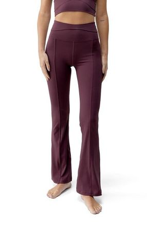 Born Living Yoga Saori Performance High Rise Sport Legging in Dark Cherry at Nordstrom, Size X-Small Eu