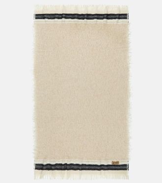 Lyria Cicatrice fringed wool-blend blanket