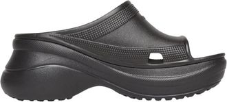 Balenciaga Pool Slide Sandaal - unisex - Sleehakken - Zwart - 43 EU - Schoenen