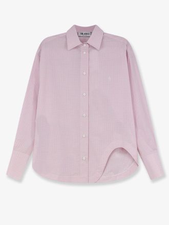 The Attico Camicia in cotone con logo ricamato frontale - THE ATTICO - gender_Woman