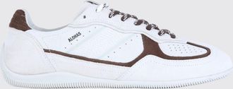 Alohas Sneaker bicolore in pelle e pelle scamosciata con logo stampato
