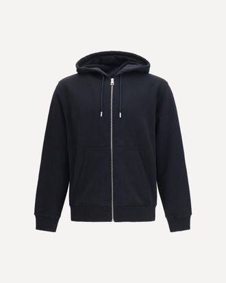Givenchy Photographic Negative print fleece zip Hoodie Male XL
