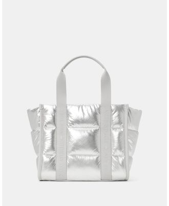 Kate Spade New York Womens Kip Puffy Small Tote - Silver - One Size