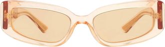 Dolce & Gabbana Light Orange Cat Eye Ladies Sunglasses DG4445 3046/7 54