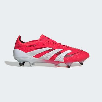 adidas adidas Performance Unisex Predator Elite Soft Ground Boots - Red - Size UK 3.5