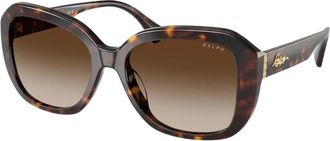 Ralph Lauren Vierkante zonnebril - Dames - Zonnebrillen - Bruin - 56 MM - Accessoires