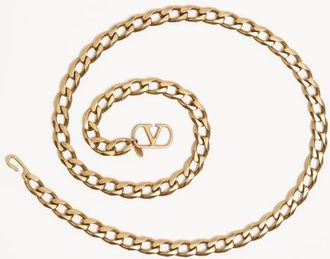 Valentino Garavani Cintura a catena Vlogo Signature Donna ORO L