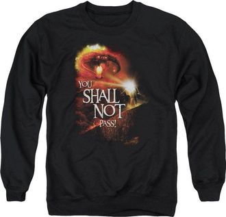 Gildan Lord Of The Rings You Shall Not Pass Adult Crewneck Sweatshirt