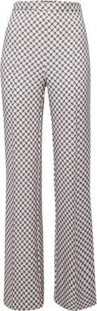 Elisabetta Franchi Broek verfraaid met logoprinten - Beige