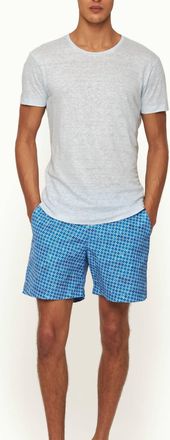 Orlebar Brown Ob-T Linen T-Shirt In Soft Blue