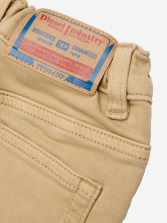 Diesel Stretch Cotton Denim Shorts - Beige