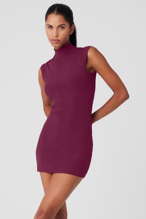 Alo Yoga Run It Back Dress in Wild Berry Pink, Size: Medium | Alo Yoga&AElig;