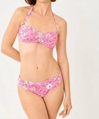 Lilly Pulitzer Rior Hipster Bikini Bottom In Conch Shell Pink Burst Of Joy
