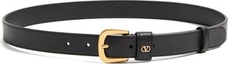 Valentino Garavani Belts, female, Black, Size: 85 CM VLogo Signature Belt