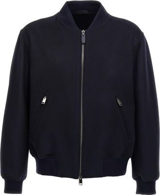 Brioni Blue Bomber Jackets