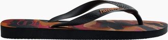 Havaianas Womens Womens Hav. Top Camu New Graphite 35 36 Flip Flops - Black - Size: 7/6.5/6