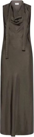Marella Kleedjes, Dames, Grijs, S, Midi Jurk