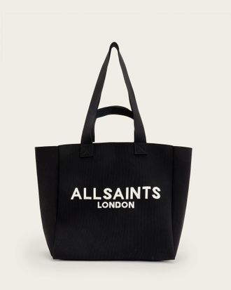 AllSaints Izzy Large Logo Knitted Tote Bag