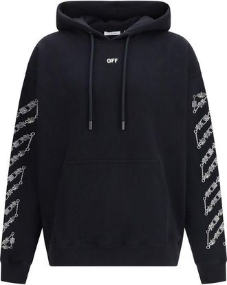 Off-white Black Cotton Mens Sweatshirt