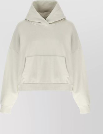 Entire studios hooded cotton sweater with dropped shoulders