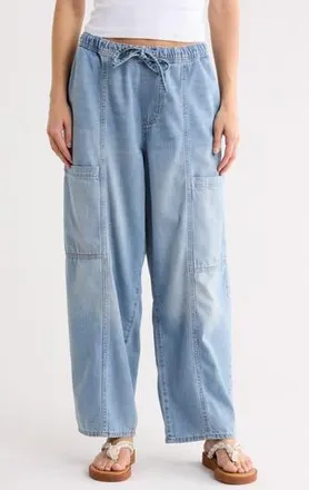 Lucky Brand Pull-On Barrel Leg Jeans in West Texas Skies at Nordstrom Rack, Size X-Small