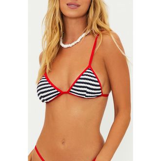 Beach Riot Kim Bikini Top in Indigo Mid at Nordstrom Rack, Size X-Large