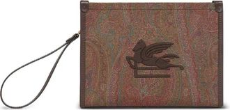 Etro Etro clutch tas met Arnica Pegasus-borduurwerk