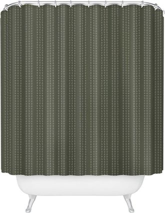 Deny Designs Dash Olive Shower Curtain in Green at Nordstrom Rack