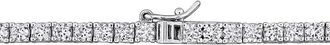 Rina Limor Silver 16.53 Ct. Tw. Created White Sapphire Tennis Necklace