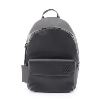 Louis Vuitton Black Noir Leather Backpack (Pre-Owned)