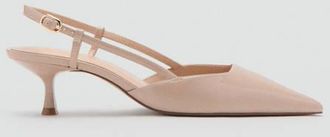 Mango Scarpe tacco punta vernice nude - Donna - 35 - MANGO
