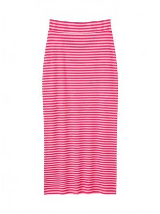 Ichi Womens Mikey Midi Skirt In Pink