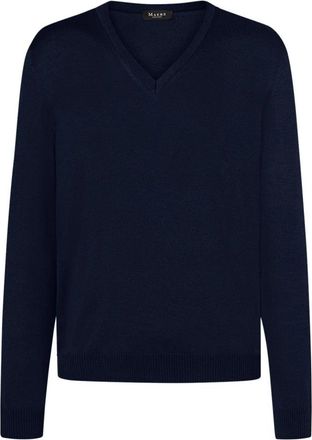 Maerz V-hals Truien - Heren - V-hals truien - Blauw - 4XL - Truien & Vesten
