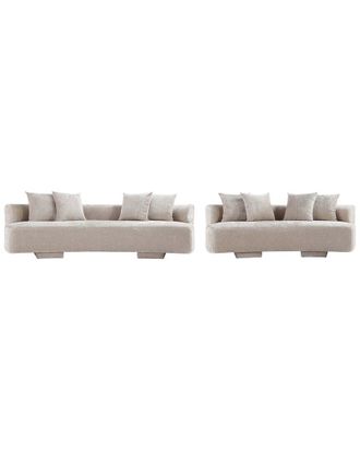 Manhattan Comfort 2Pc Modern Verandah Chenille 112In Sofa & 90.6In Sofa